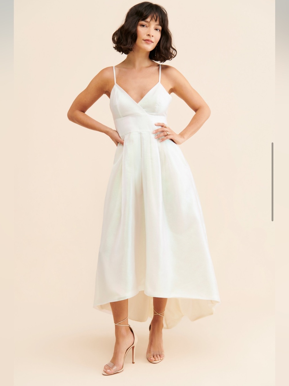 Anthropologie x Hutch Hi-Low Metallic Gown Size 12